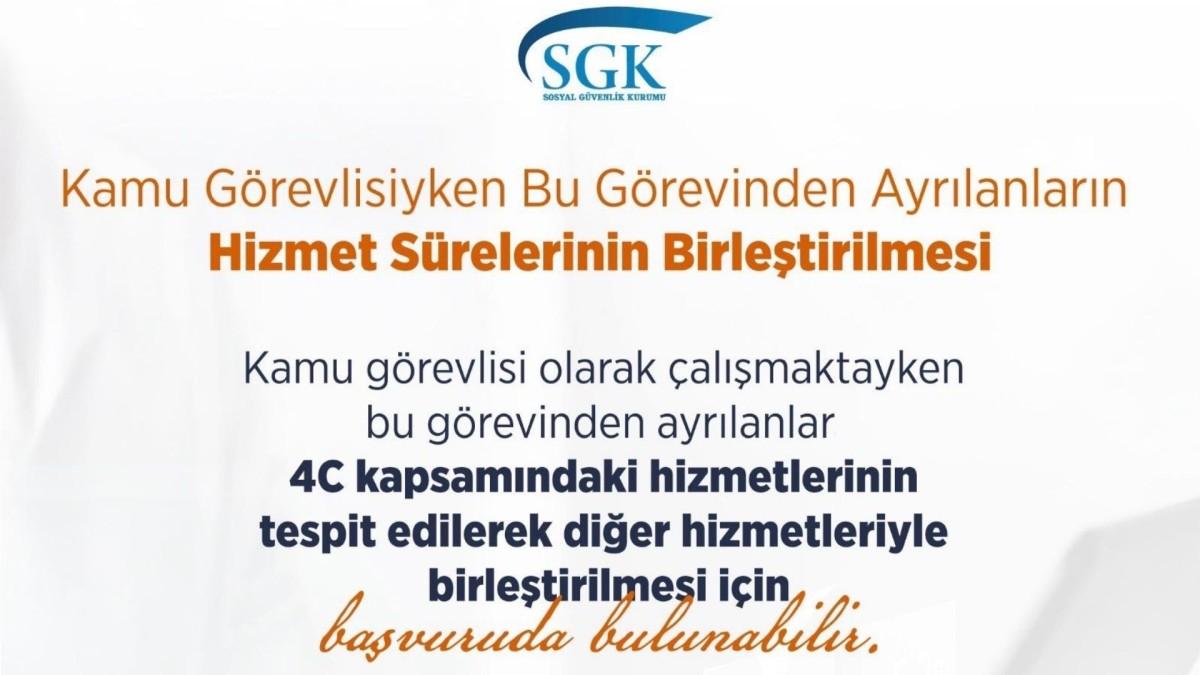 SGK’den hizmet birleştirme başvurularına ilişkin duyuru
