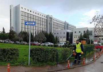 Hastane bahçeleri Büyükşehir'le daha güzel