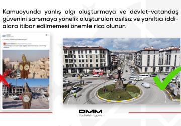 DMM’den Adıyaman’da saat kulesi çevresindeki inşaat iddialarına yalanlama