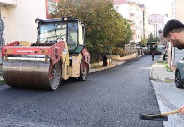 Maltepe'de yol yenileme çalışmaları hız kesmeden sürüyor