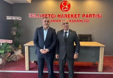 MHP Malatya İl Başkanı Gök, Adıyaman İl Başkanlığına hayırlı olsun ziyaretinde bulundu