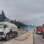 Kemer'de araç yangını