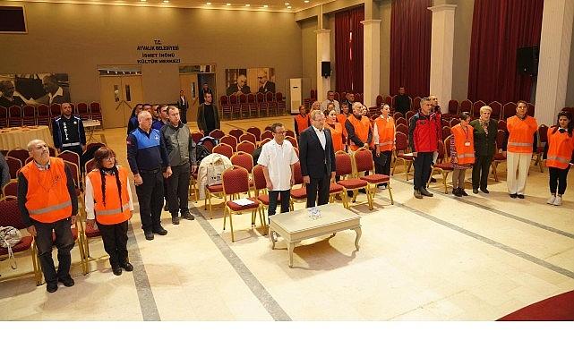 Başkan Mesut Ergin: “Afetlere hazırlıklı bir Ayvalık için eğitimlerimizi sürdürüyoruz"