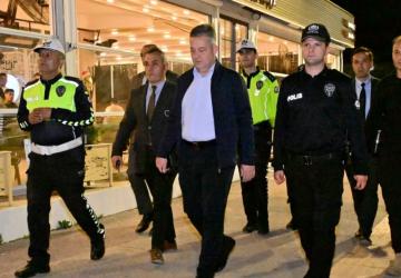 Emniyet Müdürü Arzum Nazman Gökkuşağı Caddesi’nde incelemelerde bulundu