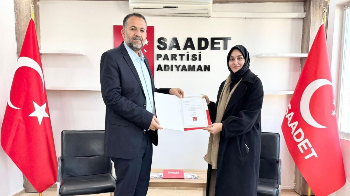 Saadet Partisi Adıyaman Kadın Kolları Başkanlığı’na Elif Nur Çil atandı