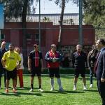 Birimler arası futbol turnuvasında ilk vuruşu Başkan Eşki yaptı