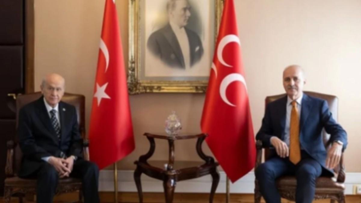 TBMM Başkanı Kurtulmuş’tan Devlet Bahçeli’ye ziyaret