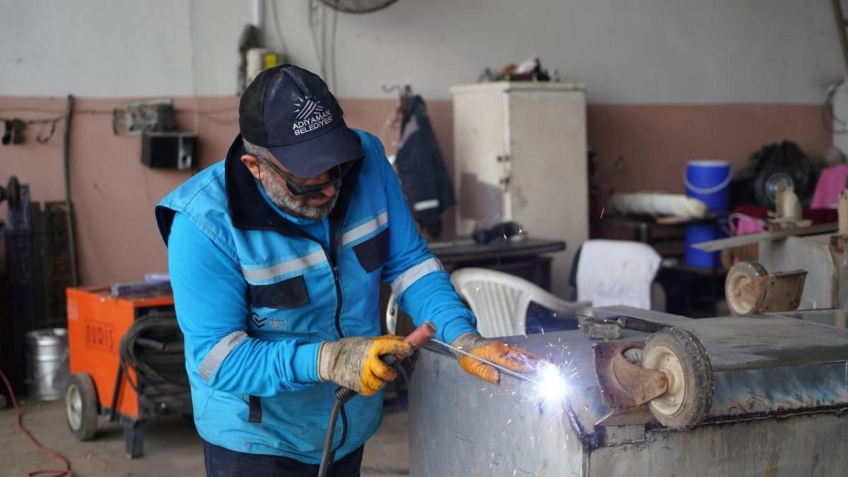 Adıyaman Belediyesi’nden geri dönüşüm çalışması: 14 bin konteyner yeniden hizmette - Videolu Haber