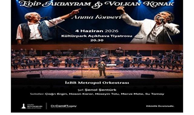 İzmir'de Edip Akbayram ve Volkan Konak şarkıları yankılanacak