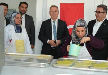 İl Müdürü Tosun’dan Samsat Çöreği Üretim Tesisi'ne inceleme ziyareti