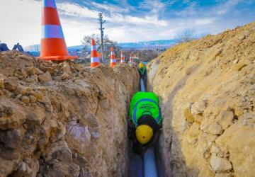 Çal Denizler’de 2 Bin 718 Metrelik İçme Suyu Hattı Yenileniyor