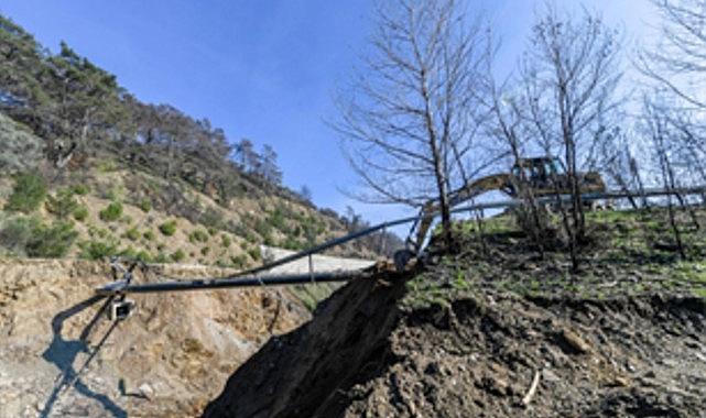 Büyükşehir ekipleri Ödemiş'te felaketi önledi