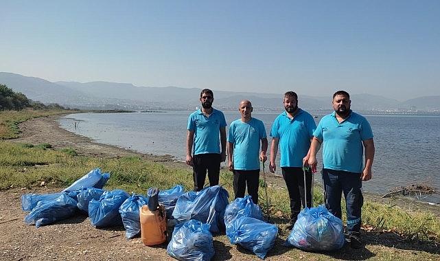 Kocaeli'de sahil temizliği Mavi Takım'dan sorulur