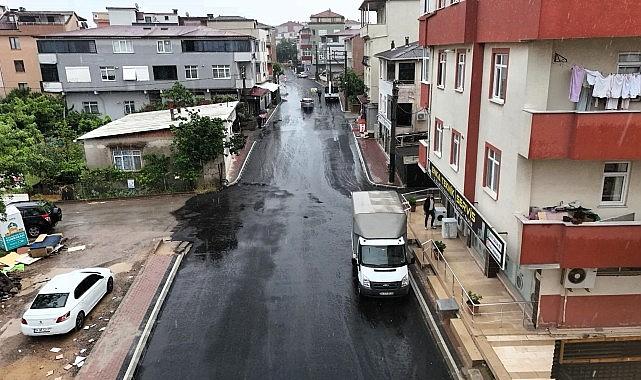 Darıca Mevlana Caddesi'nde üstyapı tamam