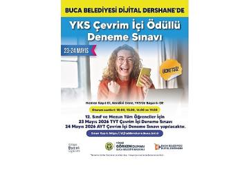 Buca Belediyesi'nden öğrencilere ücretsiz deneme sınavı desteği