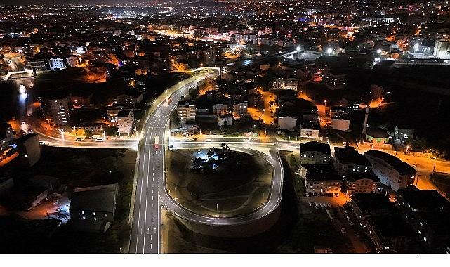 Dev proje, gece görüntüsüyle de göz kamaştırıyor