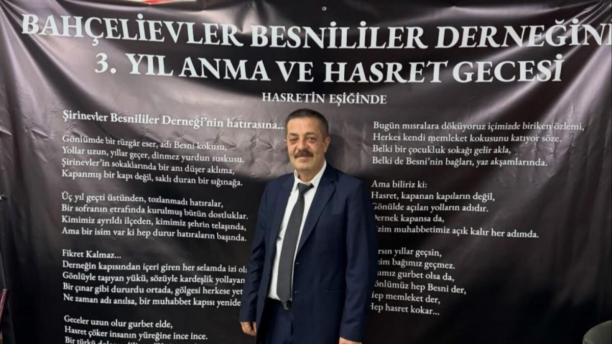Şirinevler Besnililer Derneği Anısına İstanbul’da anma gecesi düzenlendi