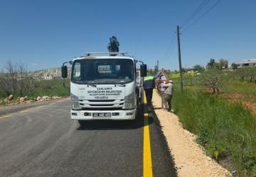 Şanlıurfa Belediyesi kırsal grup yollarında yol güvenliği çalışmalarını tamamladı