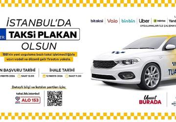 İstanbul'da Uygulama Bazlı Taksi İçin 8. İhale 12 Mayıs'ta
