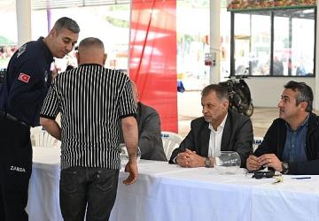 Tekirova tekstil pazarı kura çekimi yapıldı