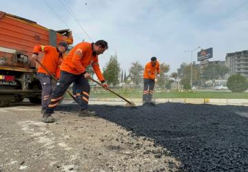 Sümerevler ve Karapınar’da Cadde onarımları sürdürülüyor
