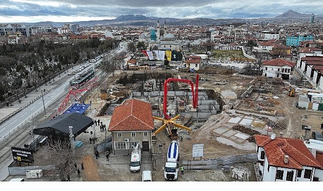 Konya Büyükşehir'in Şehre Kazandıracağı Mevlevi Dergahı'nın Temeli Atıldı