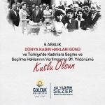 Başkan Sezer, “Türk Kadını Her Dönemde Fedakârlıkların En Yücesini Yapmıştır"