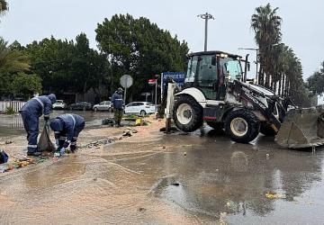 Büyükşehir ekipleri şiddetli yağışa karşı teyakkuz halinde