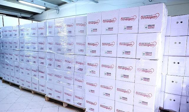 Osmangazi'de Ramazan Kolisi Dağıtımı Devam Ediyor