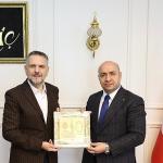 Başkan Vekili Akın'dan Kaymakam Çiftçi'ye iadeiziyaret