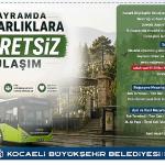 Kocaeli'de mezarlıklara ulaşım ücretsiz