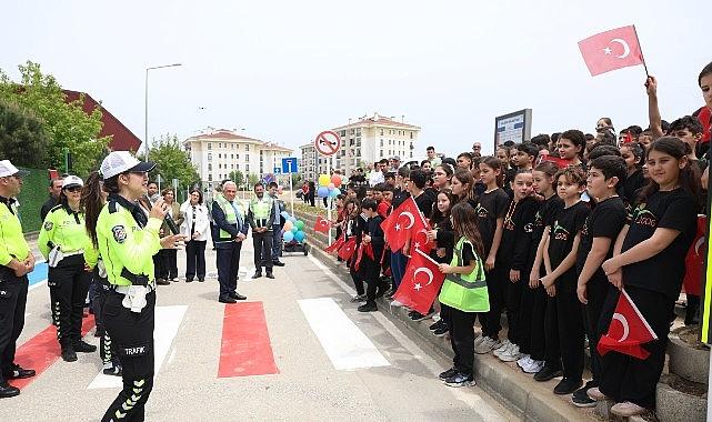 Kızılcıklı Mahallesi'nde Trafik Eğitim Sokağı açıldı