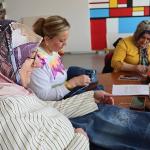 Sashiko atölyesiyle ürünlerini yenilemeyi öğrendiler