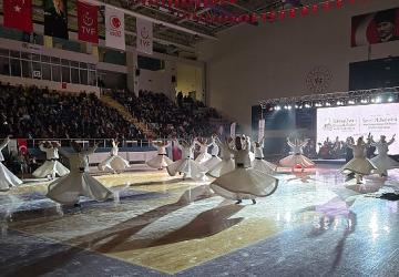 Konya Büyükşehir Türk Tasavvuf Musikisi ve Sema Topluluğu Afyonkarahisar'da Sema Mukabelesi Gerçekleştirdi