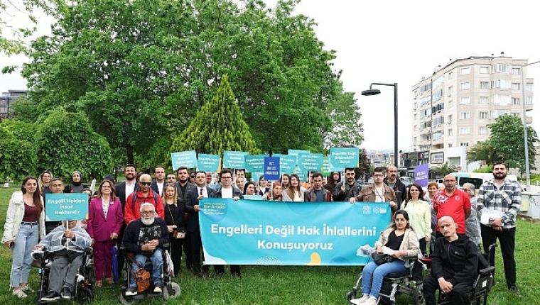 Nilüfer'de sloganlar engelleri aşmak için yükseldi