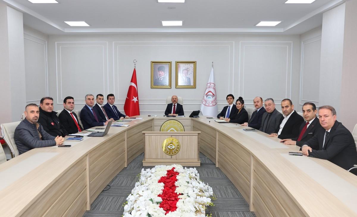 Adıyaman Valiliği’nde Haftalık Değerlendirme toplantısı düzenlendi
