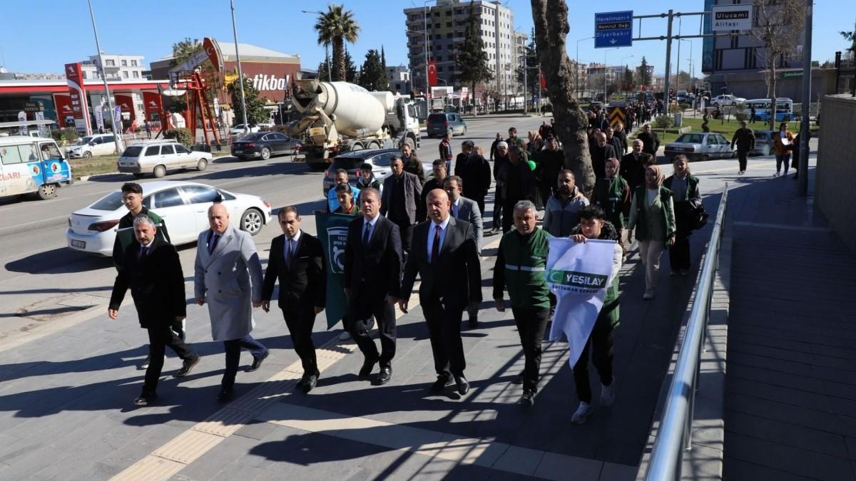 Adıyaman’da Yeşilay Haftası kapsamında farkındalık yürüyüşü düzenlendi - Videolu Haber