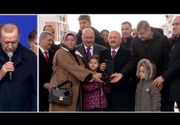 Cumhurbaşkanı Erdoğan, Adıyaman İndere Konutları anahtar teslim törenine video konferans ile katıldı