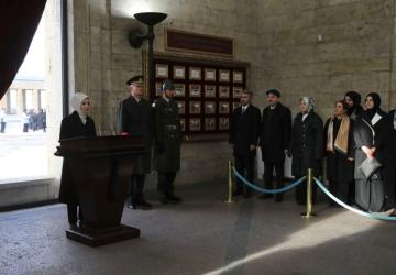Türk Kadınının Seçme ve Seçilme Hakkının 91. yılı Anıtkabir’de kutlandı