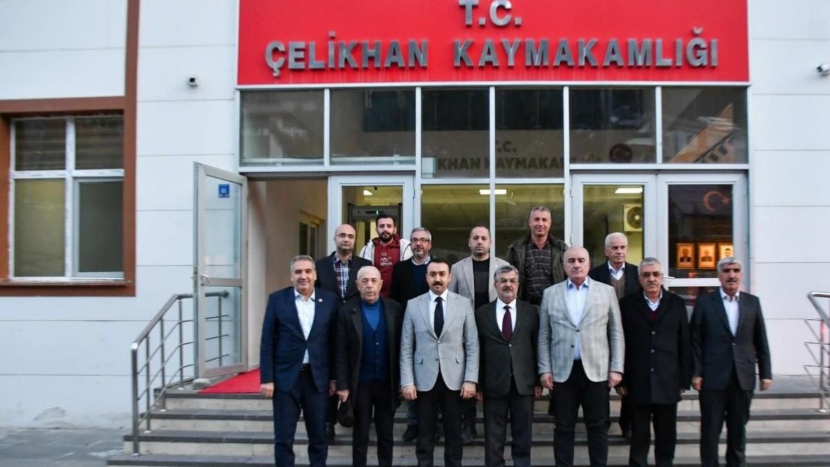 Hüseyin Özhan Çelikhan’da temaslarda bulundu