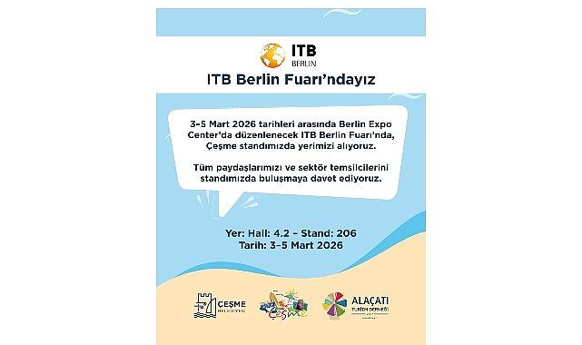 Çeşme, ITB Berlin 2026'da dünyaya tanıtılacak