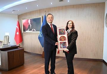 Başkan Çerçioğlu'na Kırgızistan Ankara Büyükelçisi Ruslan Kazakbaev'den Ziyaret