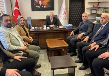 MHP ve Türk Sağlık-Sen Heyeti'nden Başhekim Tepe’ye hayırlı olsun ziyareti