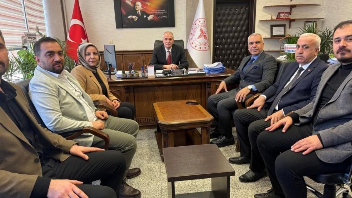 MHP ve Türk Sağlık-Sen Heyeti'nden Başhekim Tepe’ye hayırlı olsun ziyareti