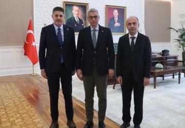 Milletvekili Şan ve Rektör Keleş’ten Sağlık Bakanlığı’na ziyaret