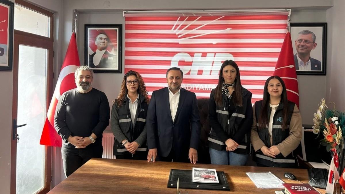 PERRE Haber Ajansı çalışanlarından CHP Adıyaman İl Örgütü’ne ziyaret