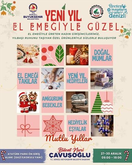 Yeni Yılın El Emeği Pazarı Kent Konseyi’nde Başlıyor