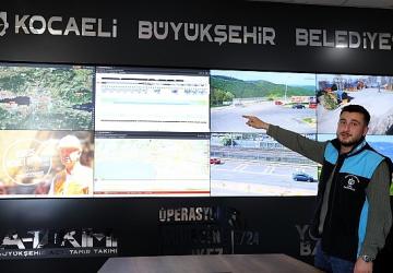 Büyükşehir'in stratejik üssü kenti 7/24 takip ediyor