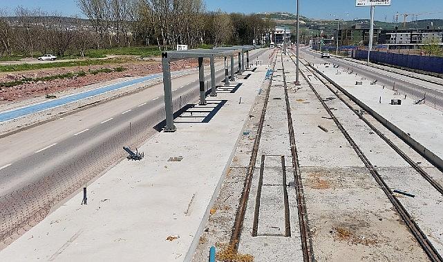 Kartepe Tramvay Hattı'nda ilk istasyon tamam