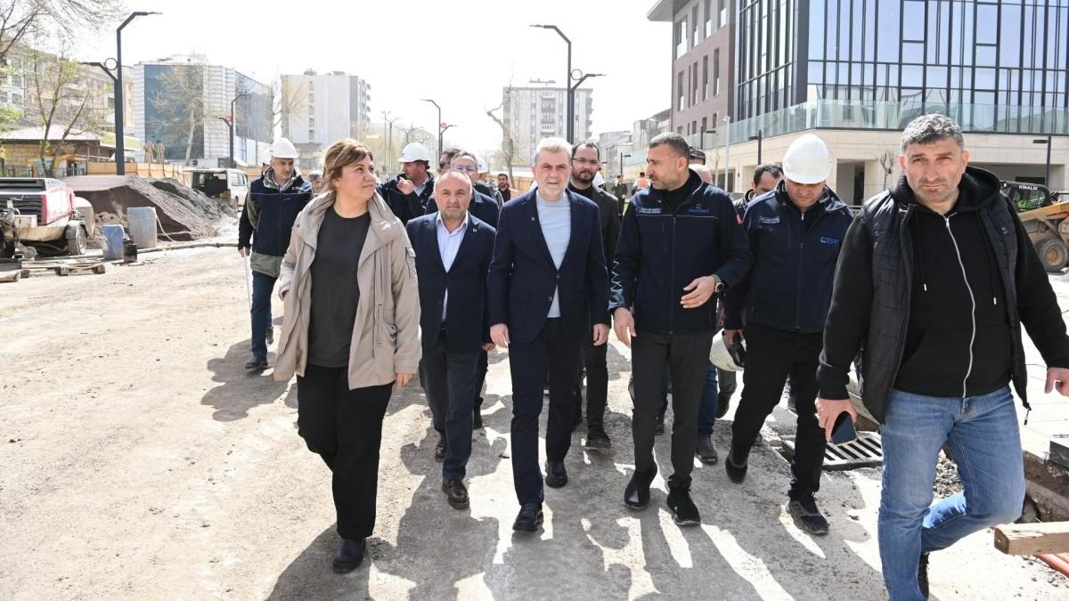 Başkan Görgel’den kentsel tasarım alanlarında yerinde inceleme